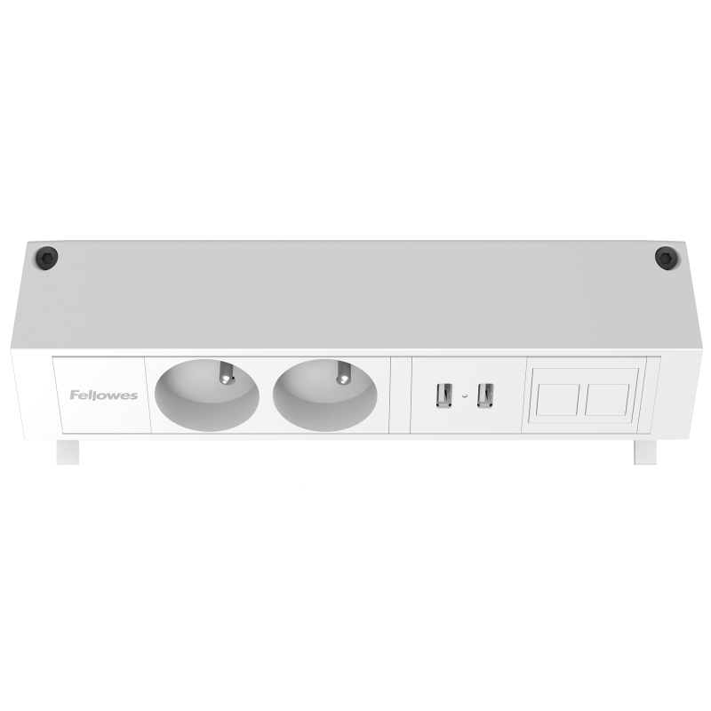 100091400_DeskUp2_2x230V_2xA_1xkeystone_WHT-top