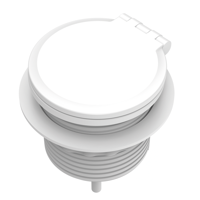 100091515_Qi-power-spot_F_80mm_1x230V+1xAC+1xQi_WHT-Closed-Top