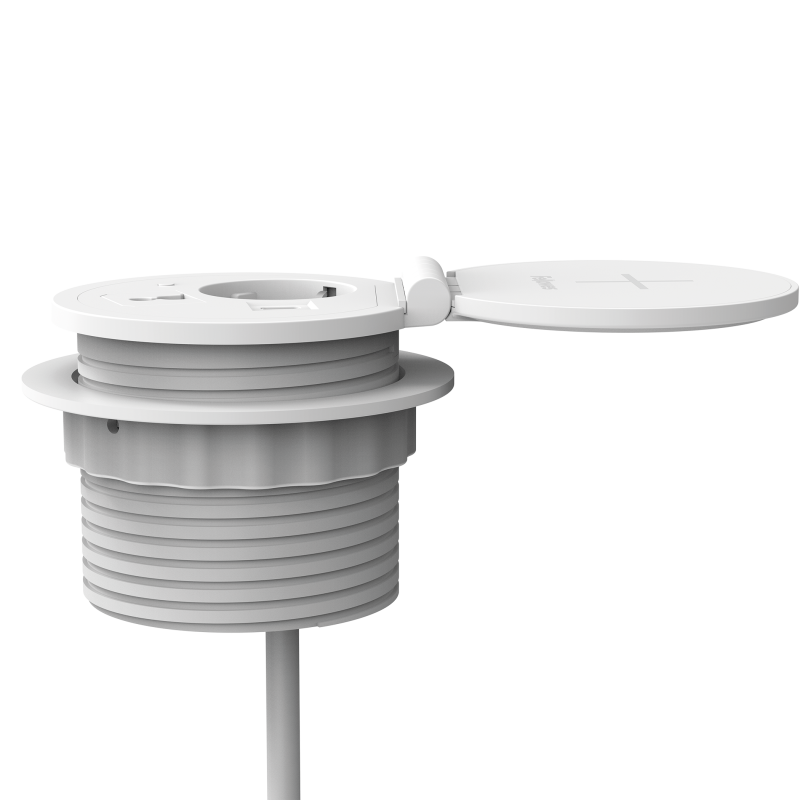 100091515_Qi-power-spot_F_80mm_1x230V+1xAC+1xQi_WHT-Side