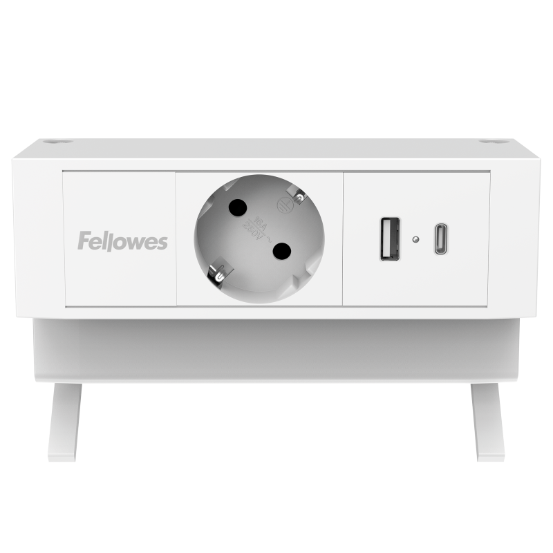 100091548_DeskUp2_1x230V_1xAC_WHT-Front