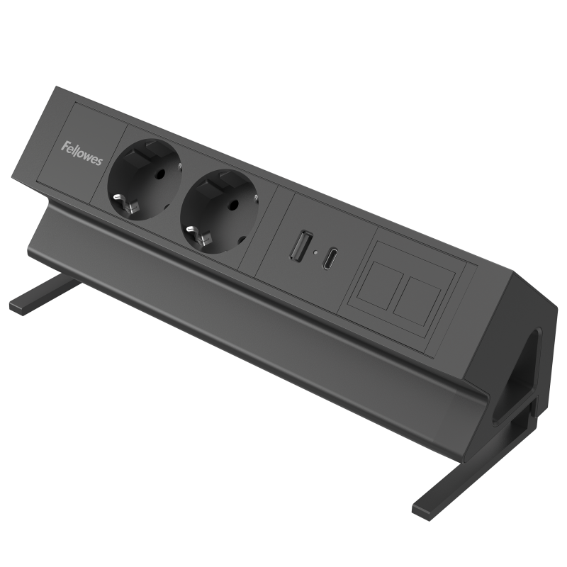 100091562_DeskUp2_2x230V_1xkeystone_1xAC_BLK-side