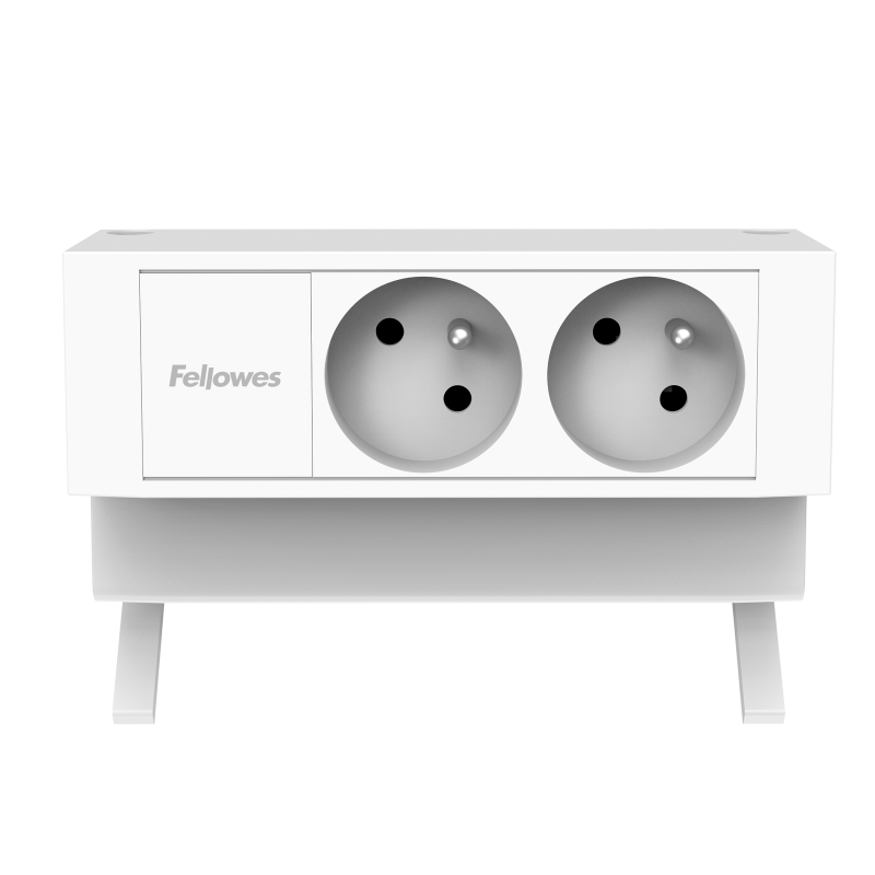100091623_DeskUp2_2x230V_WHT-front