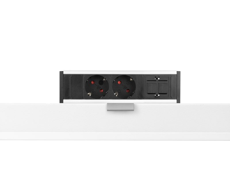 Power Desk Up® 1.0 - 2x 230V, 1x keystone