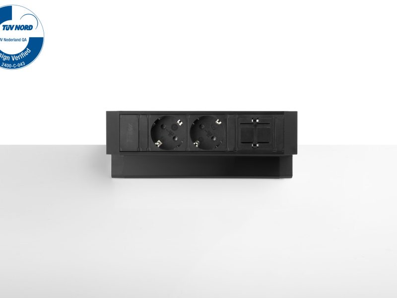 Power Desk Up® 2.0 - 2x 230V, 1x keystone