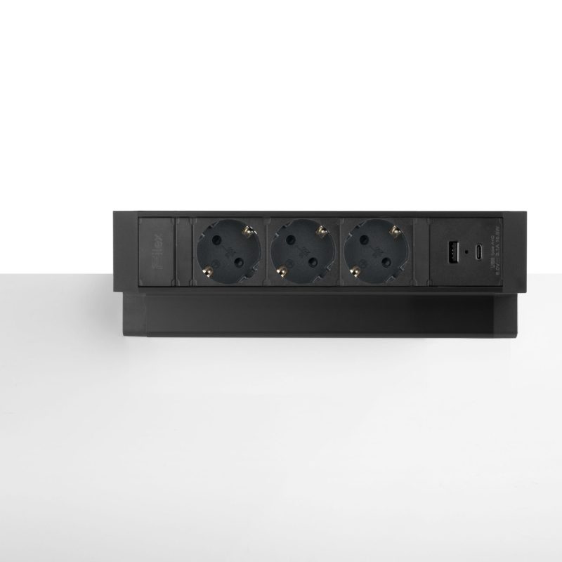 Power Desk Up® 2.0 - 3x 230v, 1x USB A+C Charge
