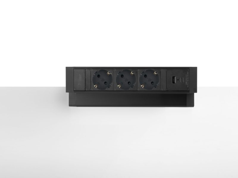 Power Desk Up® 2.0 - 3x 230V, 1x USB A+C Charger