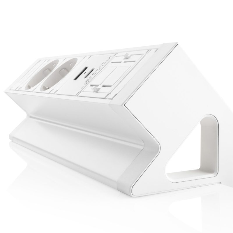 Power Desk Up® 2.0 - 2x 230V, 1x keystone, 1x USB A+C Charge
