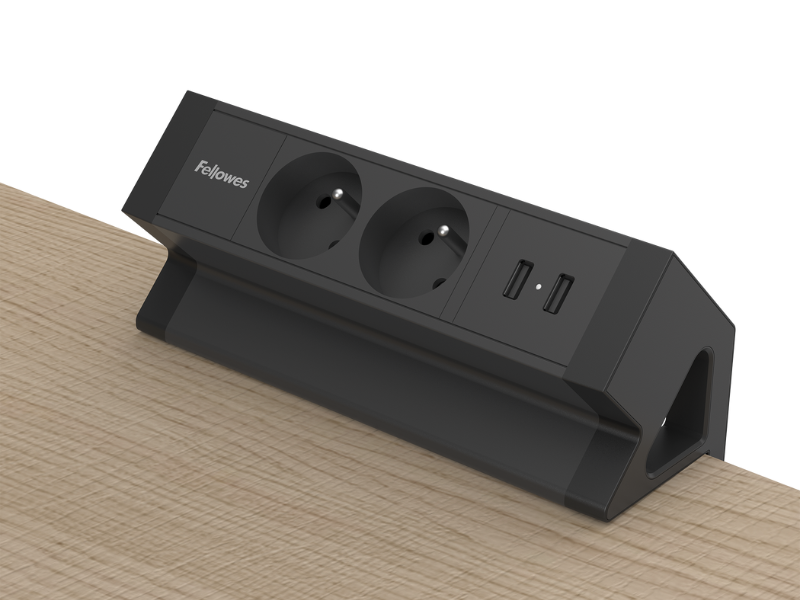 Power Desk Up® 2.0 - 2x 230V, 2x USB chargers FR
