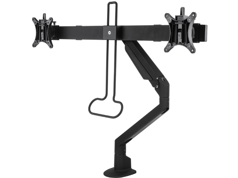 Chicago Monitor Arm with Crossbar (black)