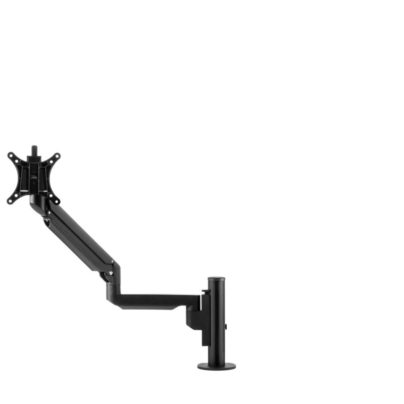 Monitor arm, gas spring, black