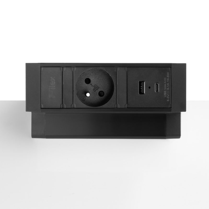 Power Desk Up® 2.0 - 1x 230V, 1x USB A+C Charge FR