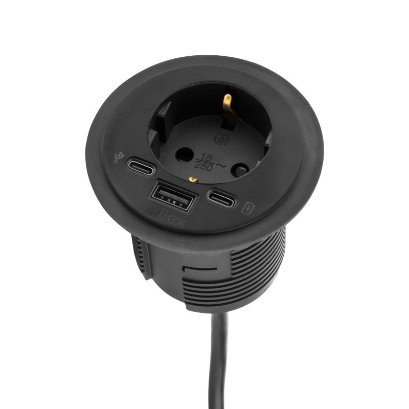 Power-Spot® - eGST® Incl. USB A + C Charge (5.0V - 3.1A - 25W) en USB C extension