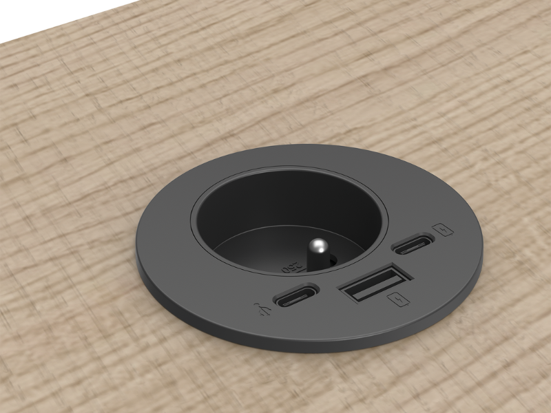 Filex Power-Spot® (French Socket) - Incl. USB A + C Charge and USB C extension