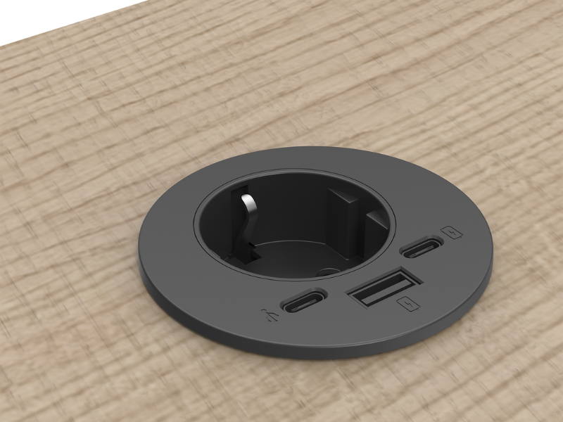Power-Spot® - Inkl. USB A + C Ladegerät (5.0V - 3.1A - 25W) in USB C Verlängerung
