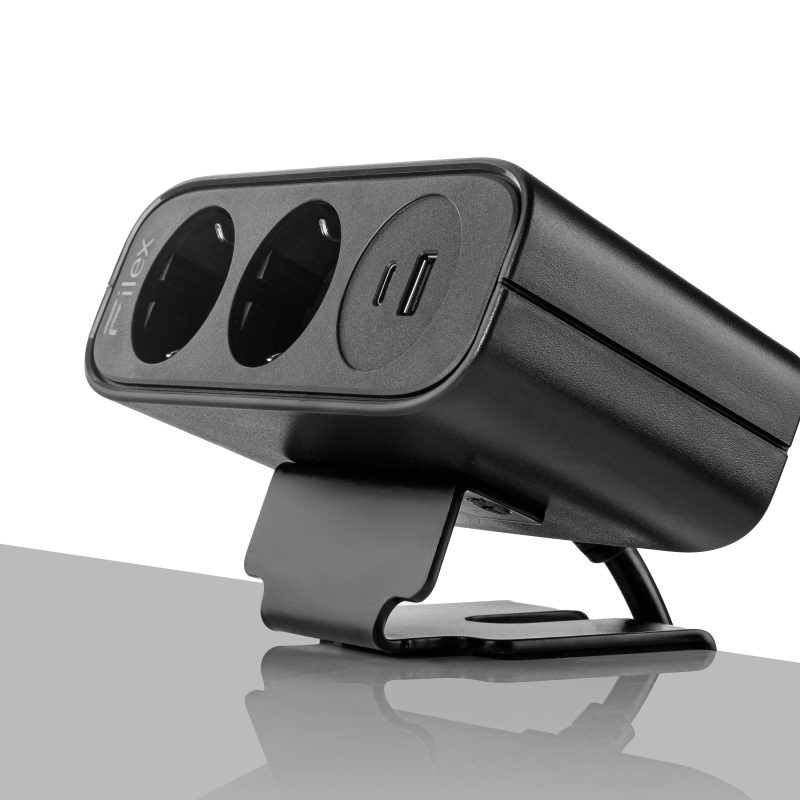 Power Desk Up® EP65 - 2x 230V, 1x USB A (18W), 1x USB C (65W)