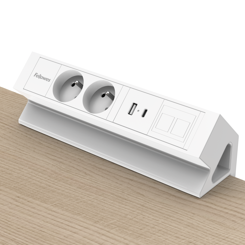 100091583_DeskUp2_2x230V_1xkeystone_1xAC_WHT-lifestyle