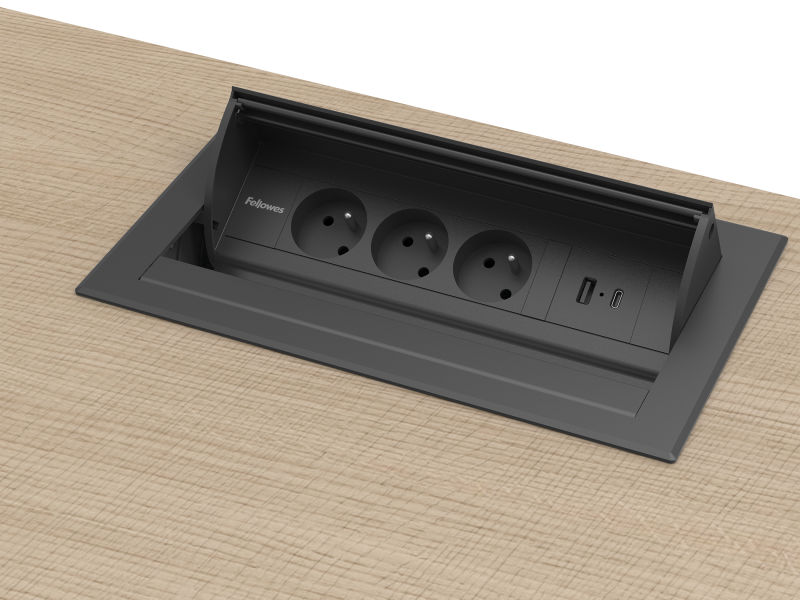 Desk In - 3x 230V en USB-A/C (Type E)