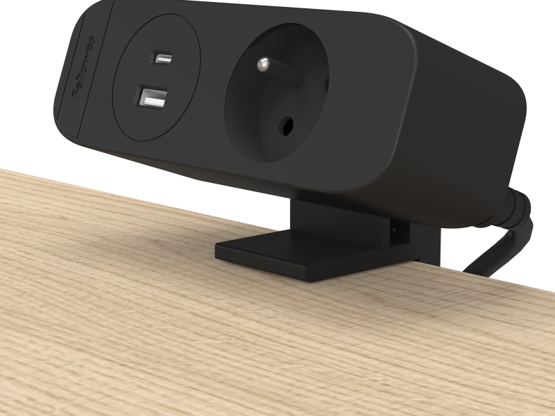 Desk Up®3.0 - 1x 230V, USB-A/C (Type E)