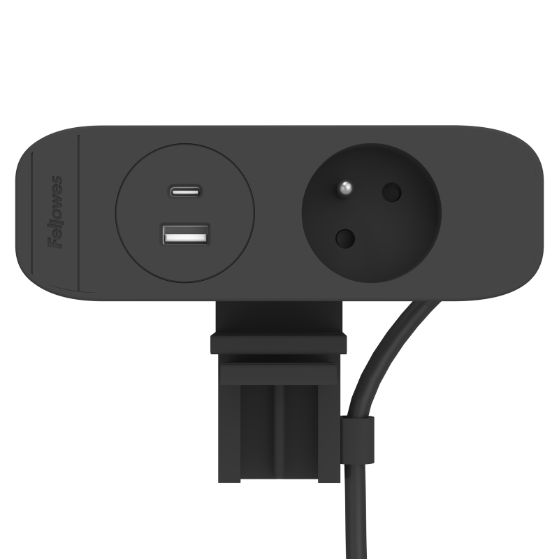 100139634_deskup3_E_1x230-AC-BLK-Front-Horizontal