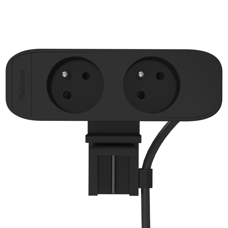 100139635_deskup3_E_2x230-BLK-Front-Horizontal