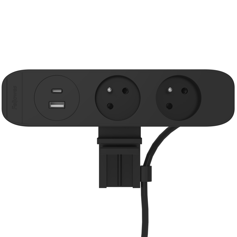 100139639_deskup3_E_2x230-AC-BLK-Front-Horizontal