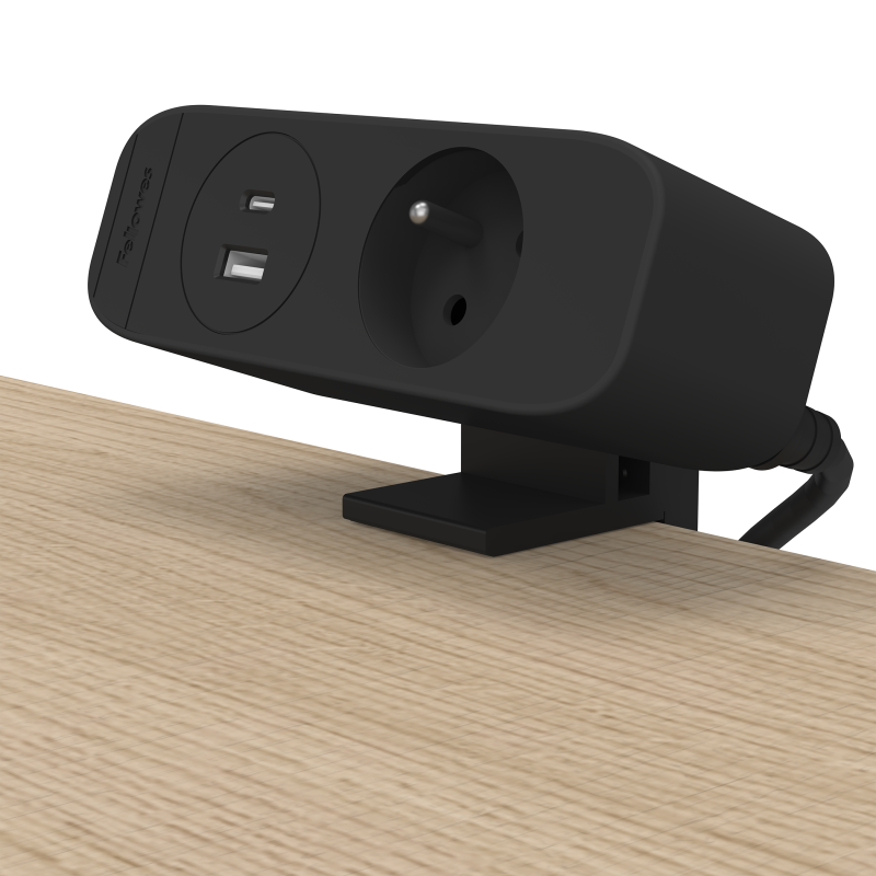 100139656_deskup3_E_1x230-AC-WL-BLK-Desktop-Angled