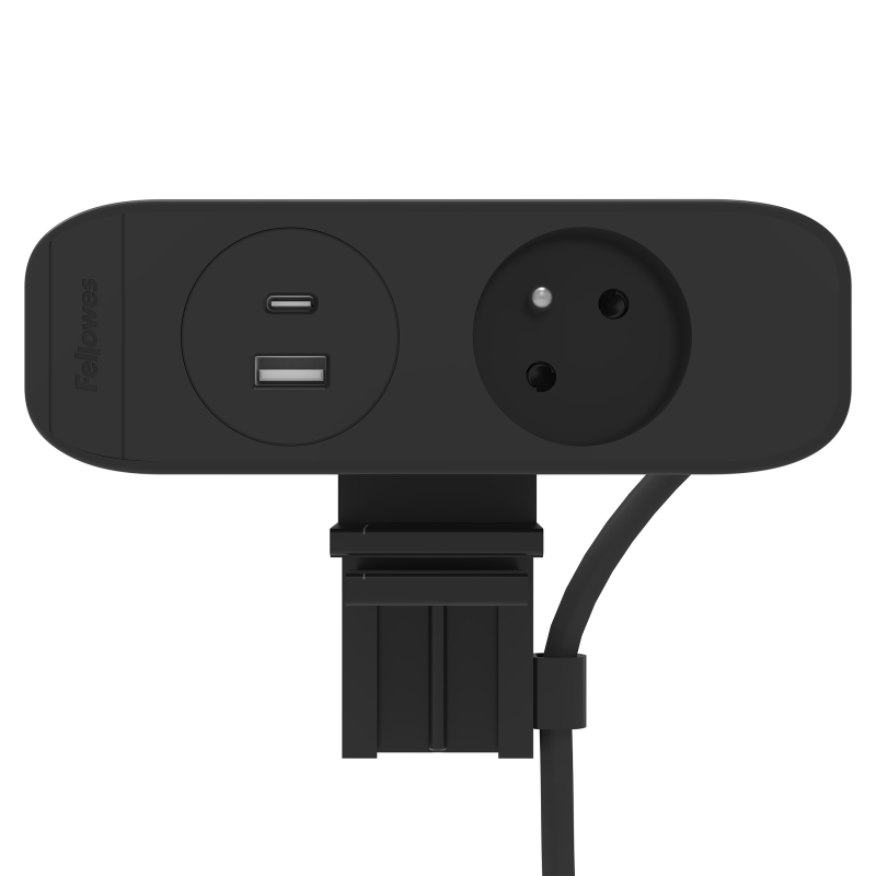 100139656_deskup3_E_1x230-AC-WL-BLK-Front-Horizontal