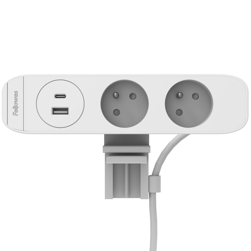 100139658_deskup3_E_2x230-AC-WHT-Front-Horizontal