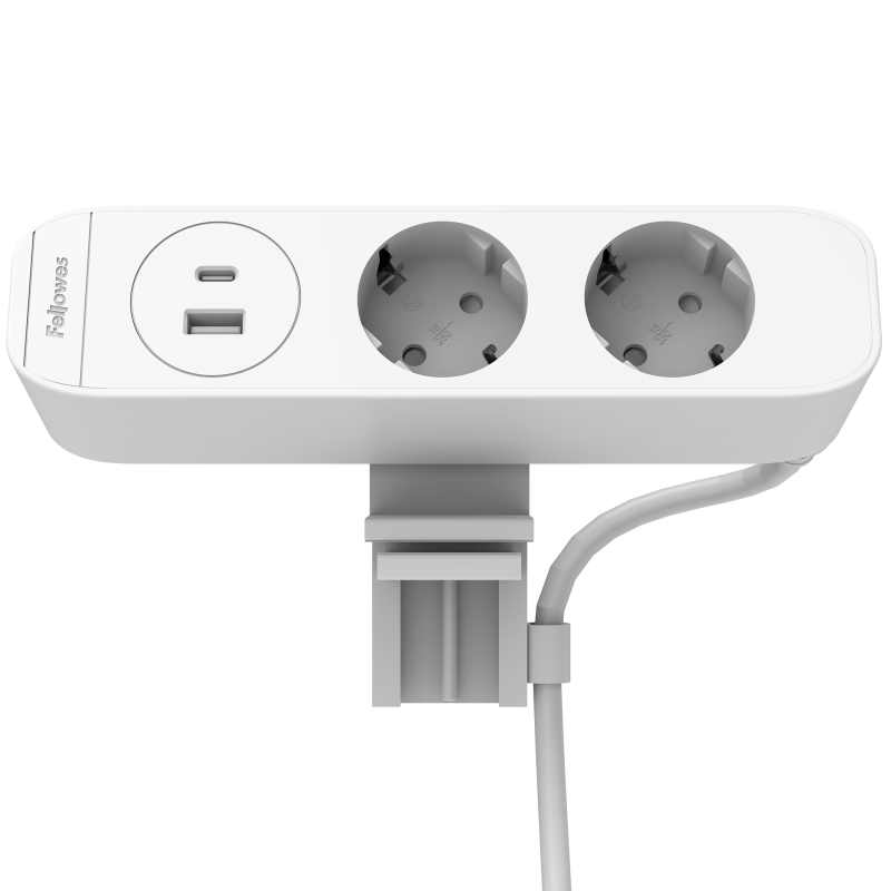 100139664_deskup3_F_2x230-AC-WHT-Front-Angled